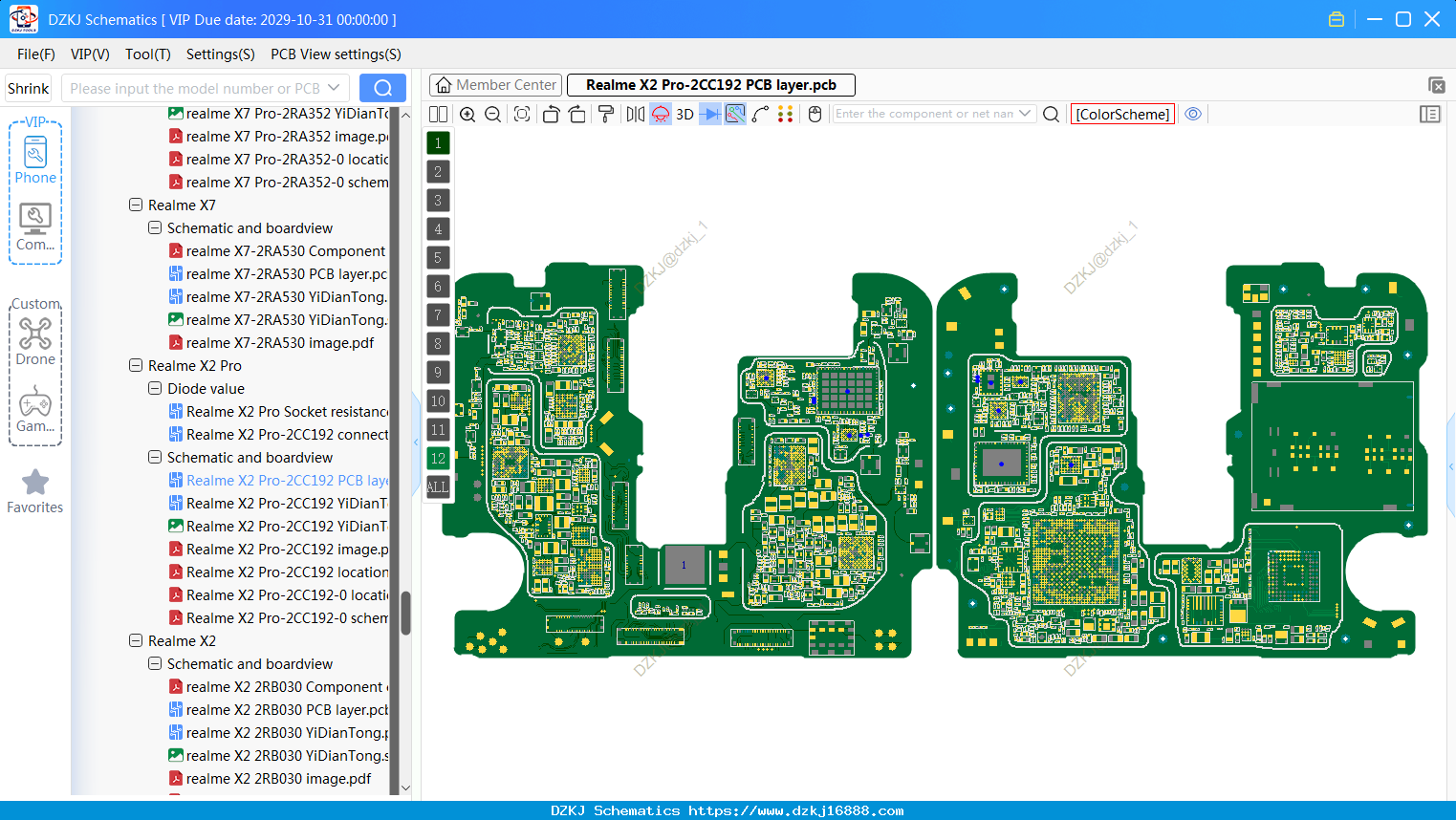 Realme X2 Pro-2CC192 PCB Layer